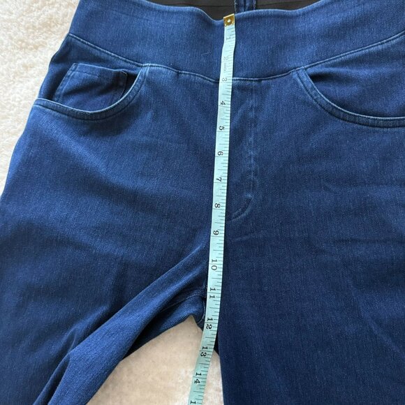 Halara Womens Denim Wide-Leg Pants M Petite Cotton Blend - Picture 8 of 9